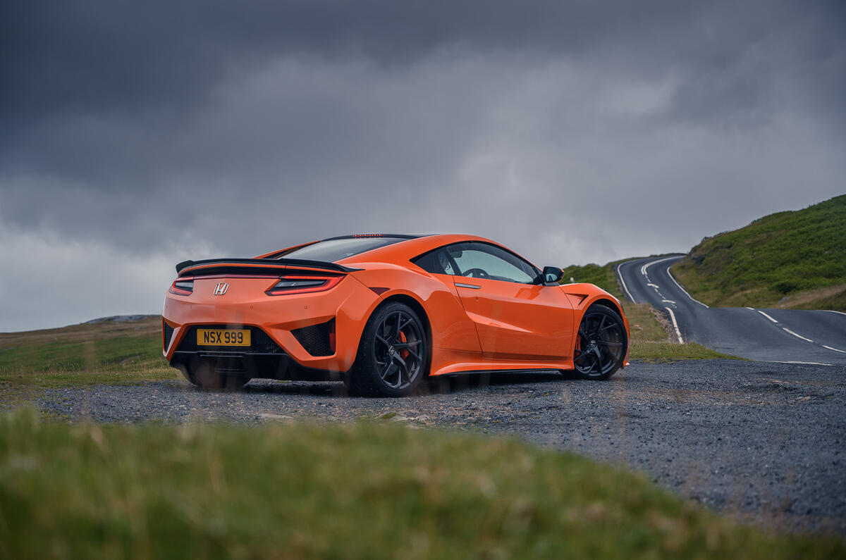 Honda NSX hybrid supercar feature - static rear Honda NSX hybrid supercar feature - static rear