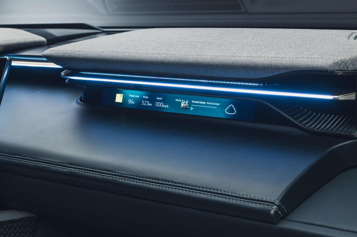 82 Lotus Eletre 2022 official reveal Autocar passenger infotainment 82 Lotus Eletre 2022 official reveal Autocar passenger infotainment