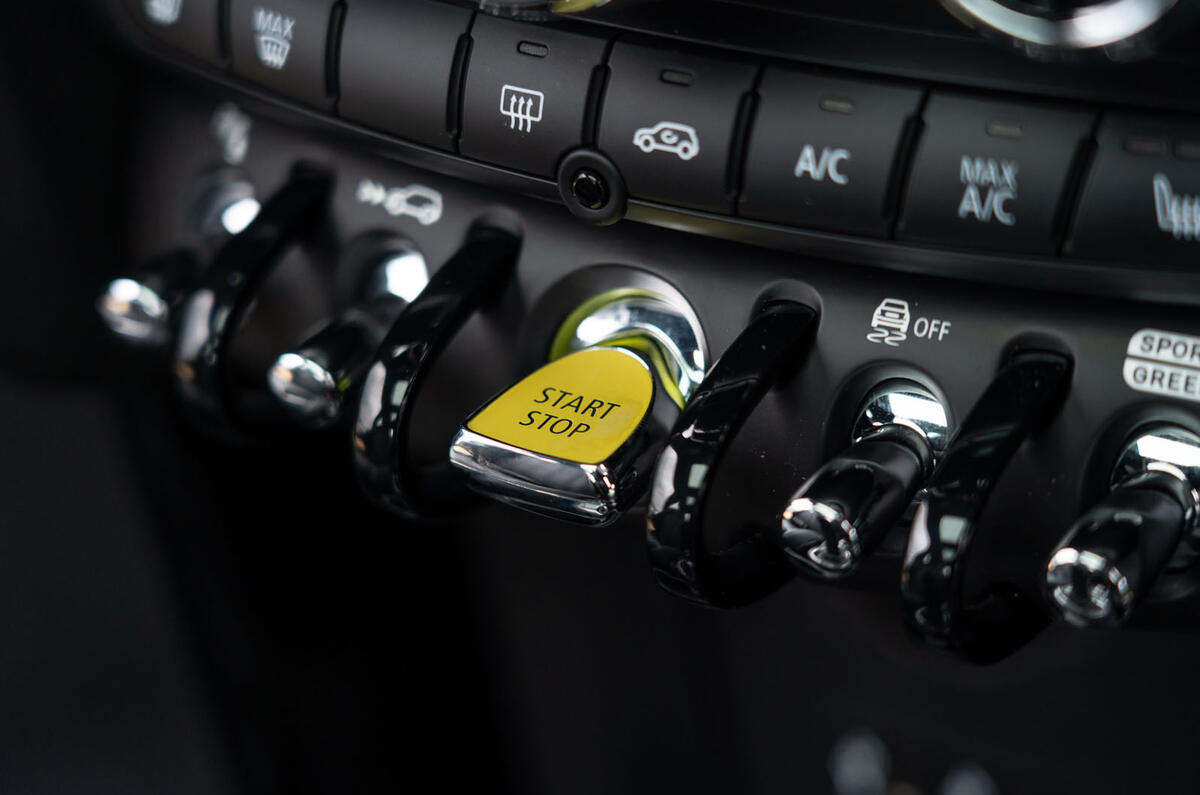 a month with a Mini Electric - start button a month with a Mini Electric - start button