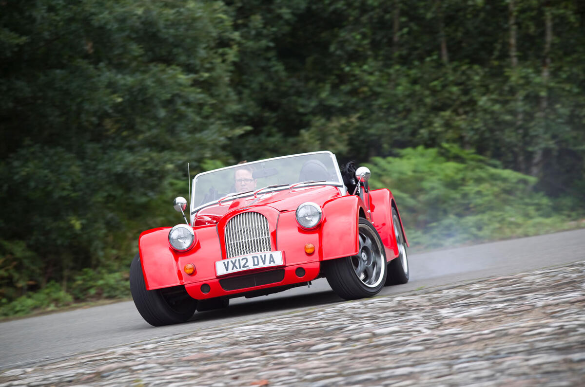 Morgan Plus 8 road test rewind - sliding Morgan Plus 8 road test rewind - sliding