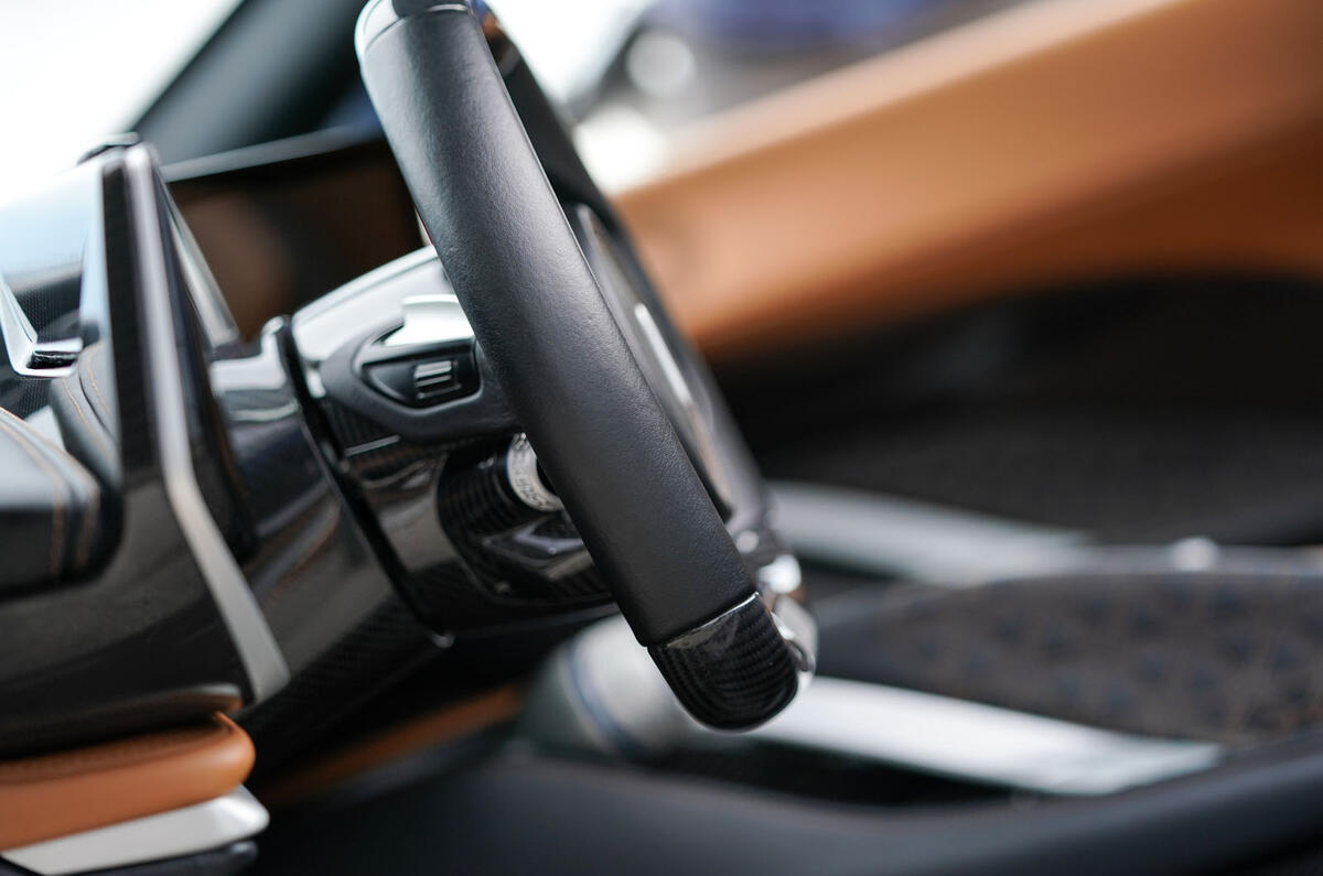 Pininfarina Battista customer preview event - dashboard details