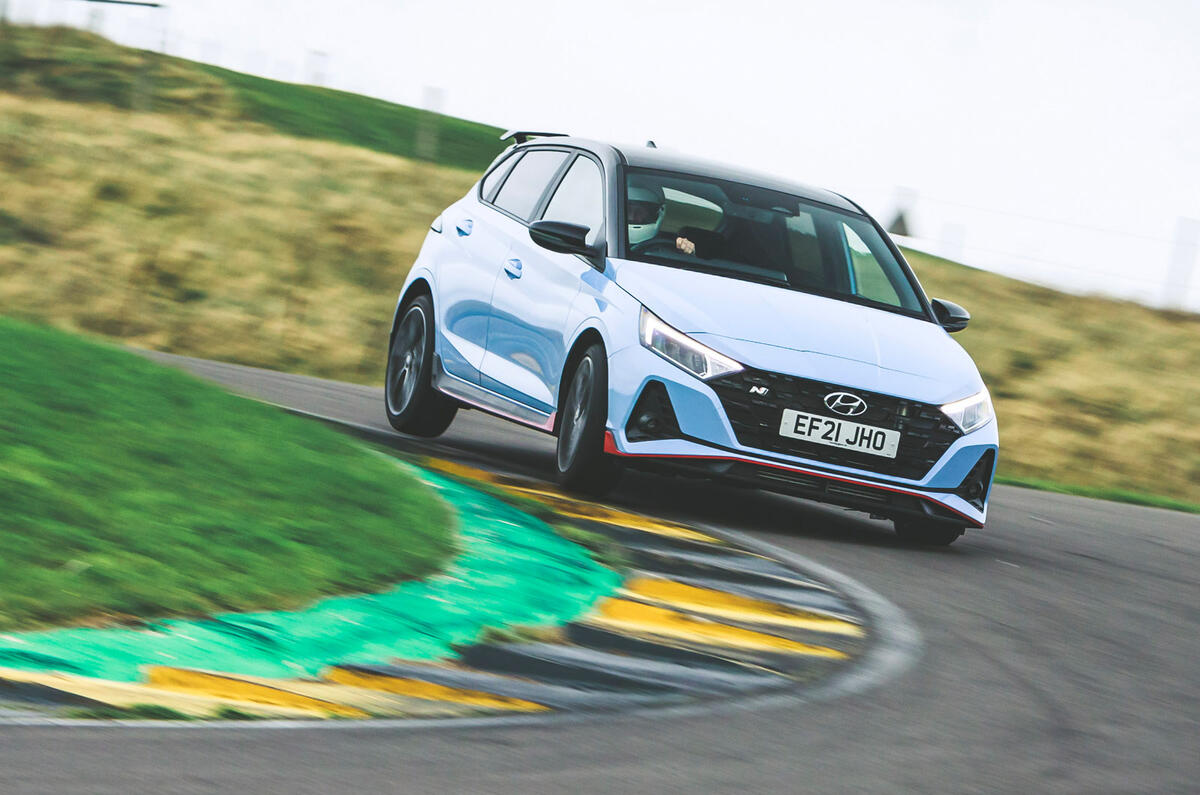 82 road testers cars of 2021 Hyudai i20 N track