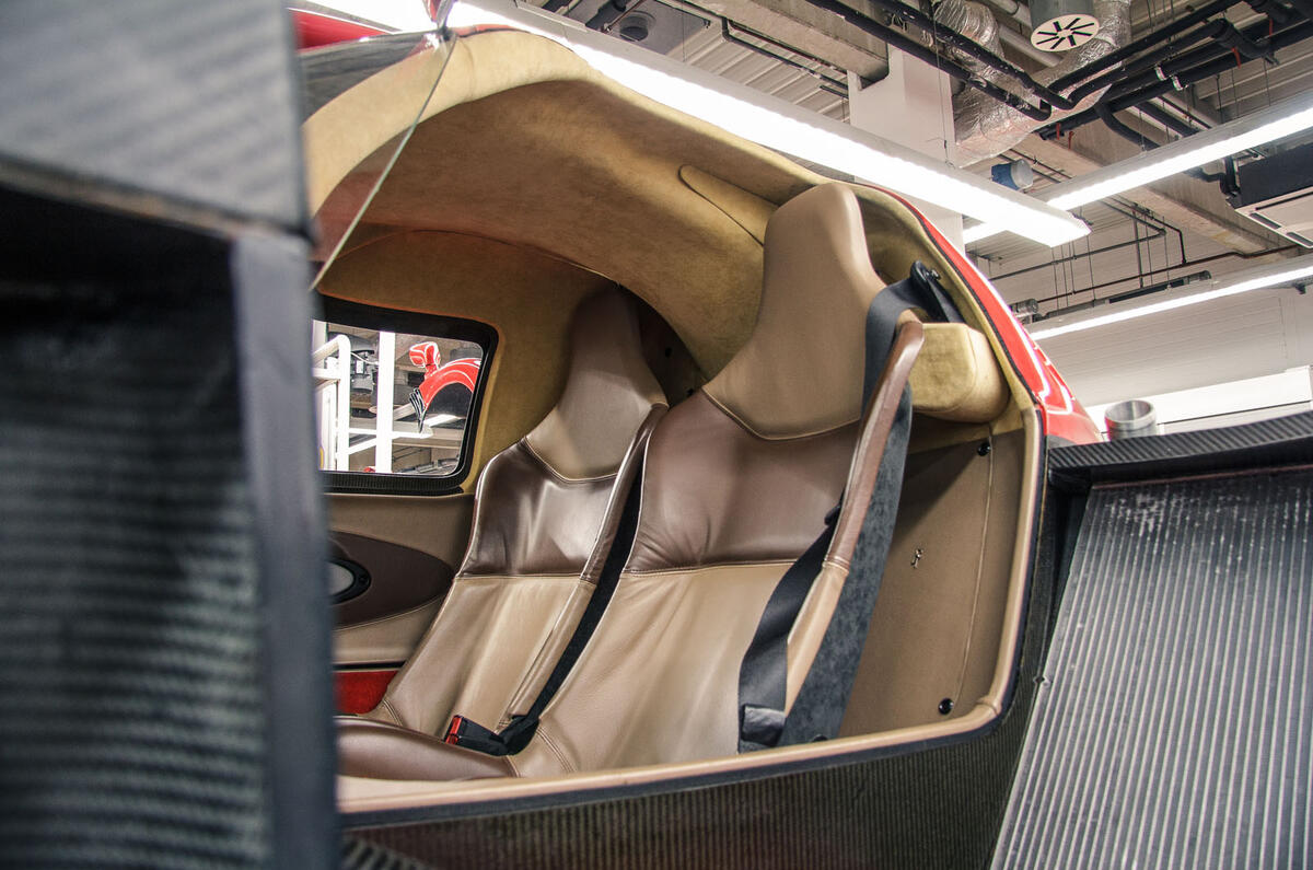 Waking the Toyota GT-One - seats