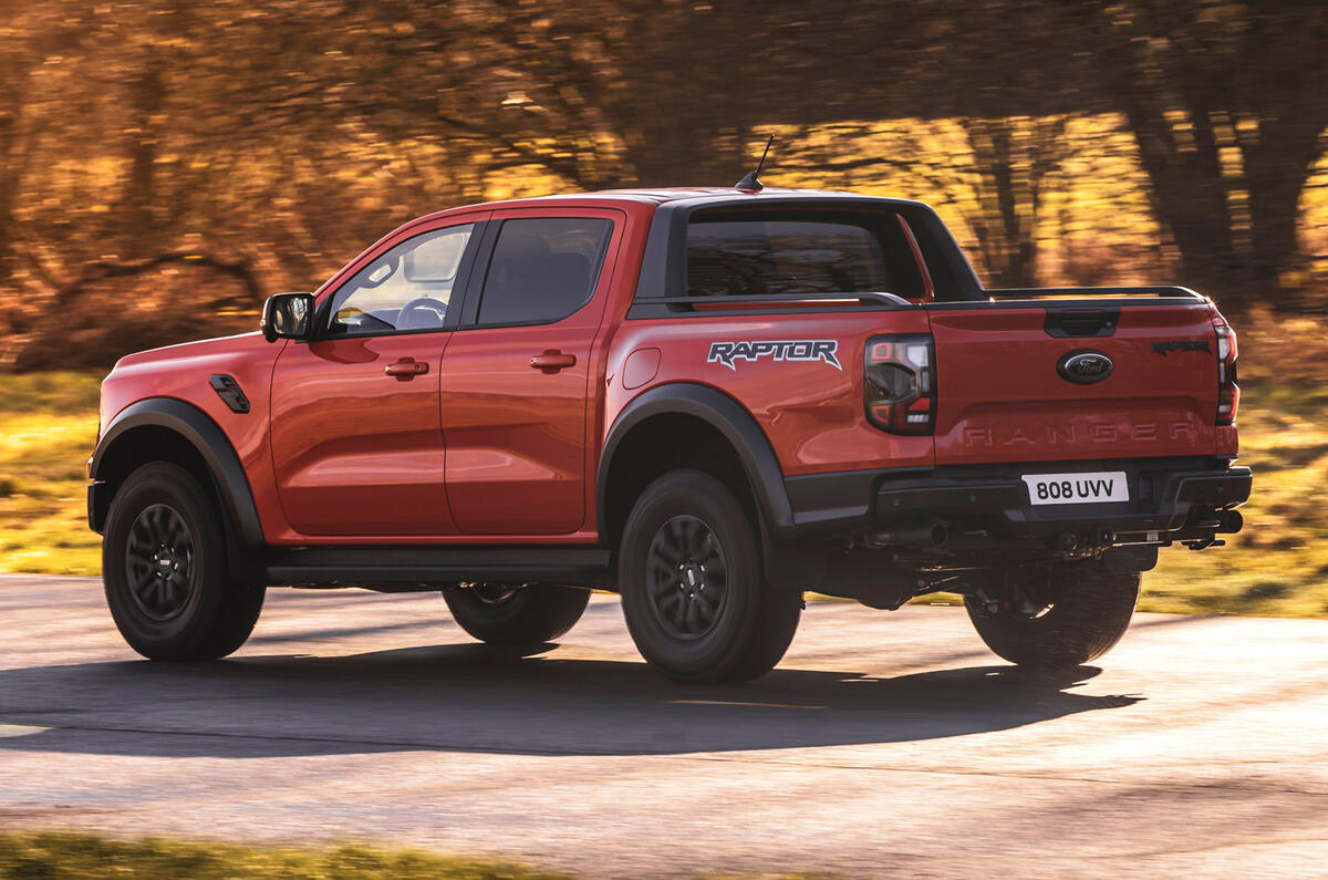 83 2022 Ford Ranger Raptor official reveal on road rear 83 2022 Ford Ranger Raptor official reveal on road rear