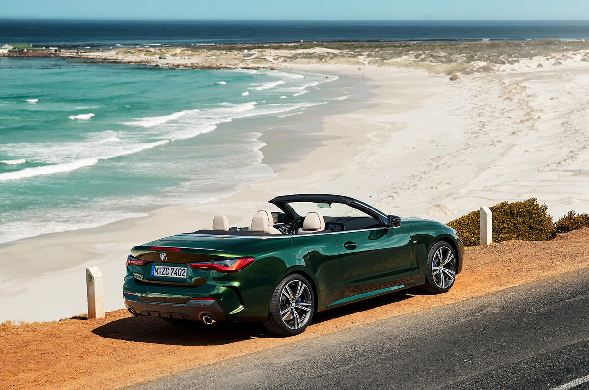 2021 BMW 4 Series Convertible official images - static rear 2021 BMW 4 Series Convertible official images - static rear