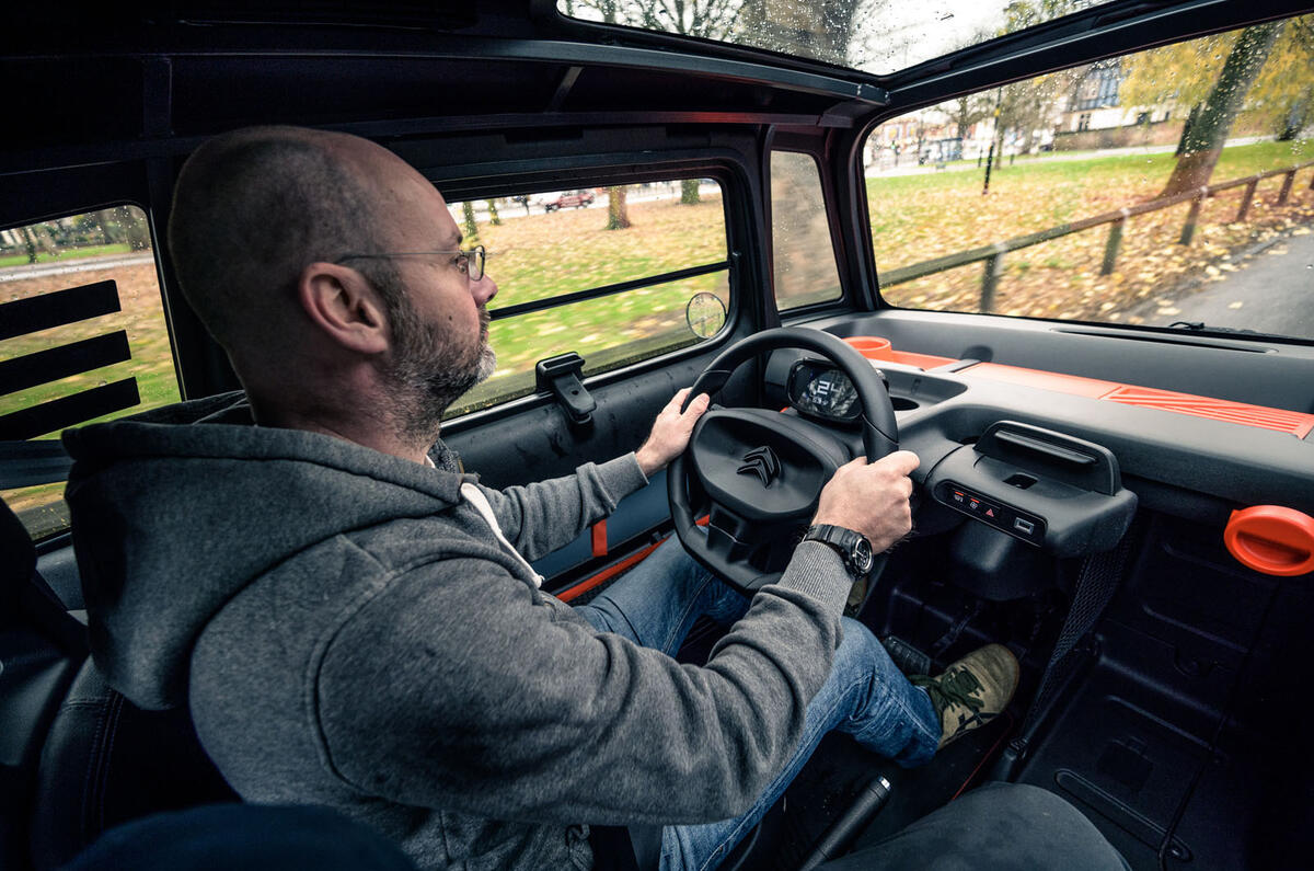 Citroen Ami (LHD) 2020 UK first drive review - Matt Prior driving