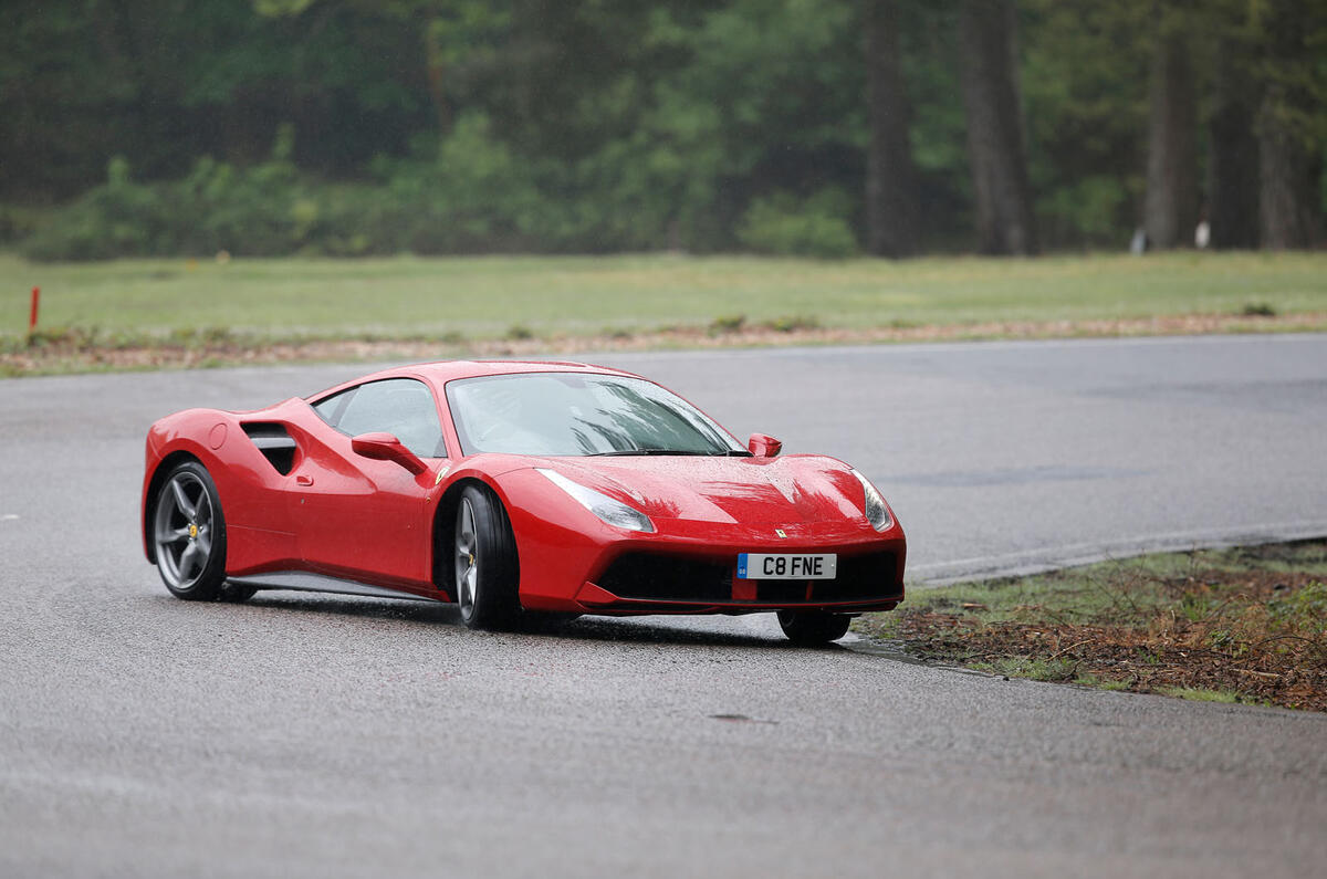 Ferrari 488 GTB rewind - cornering front Ferrari 488 GTB rewind - cornering front