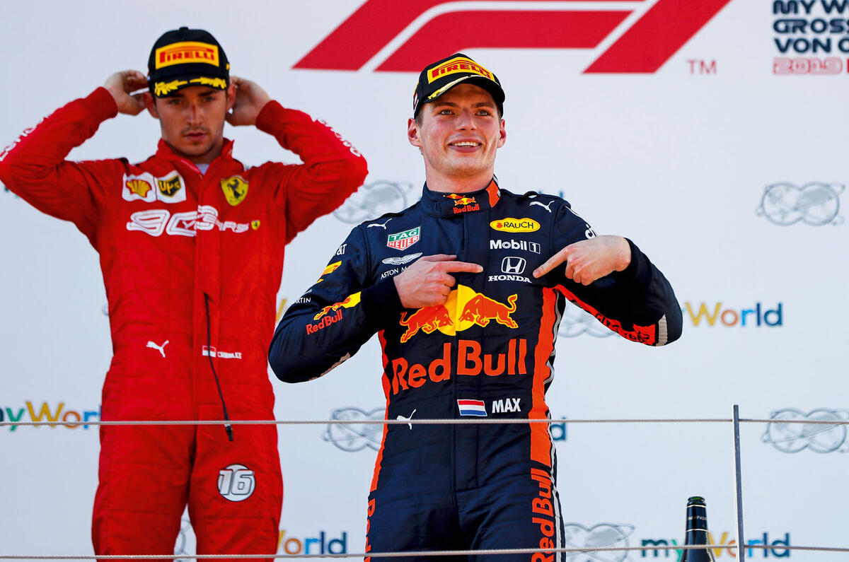 Charles Leclerc interview, 2019 British Grand Prix - podium