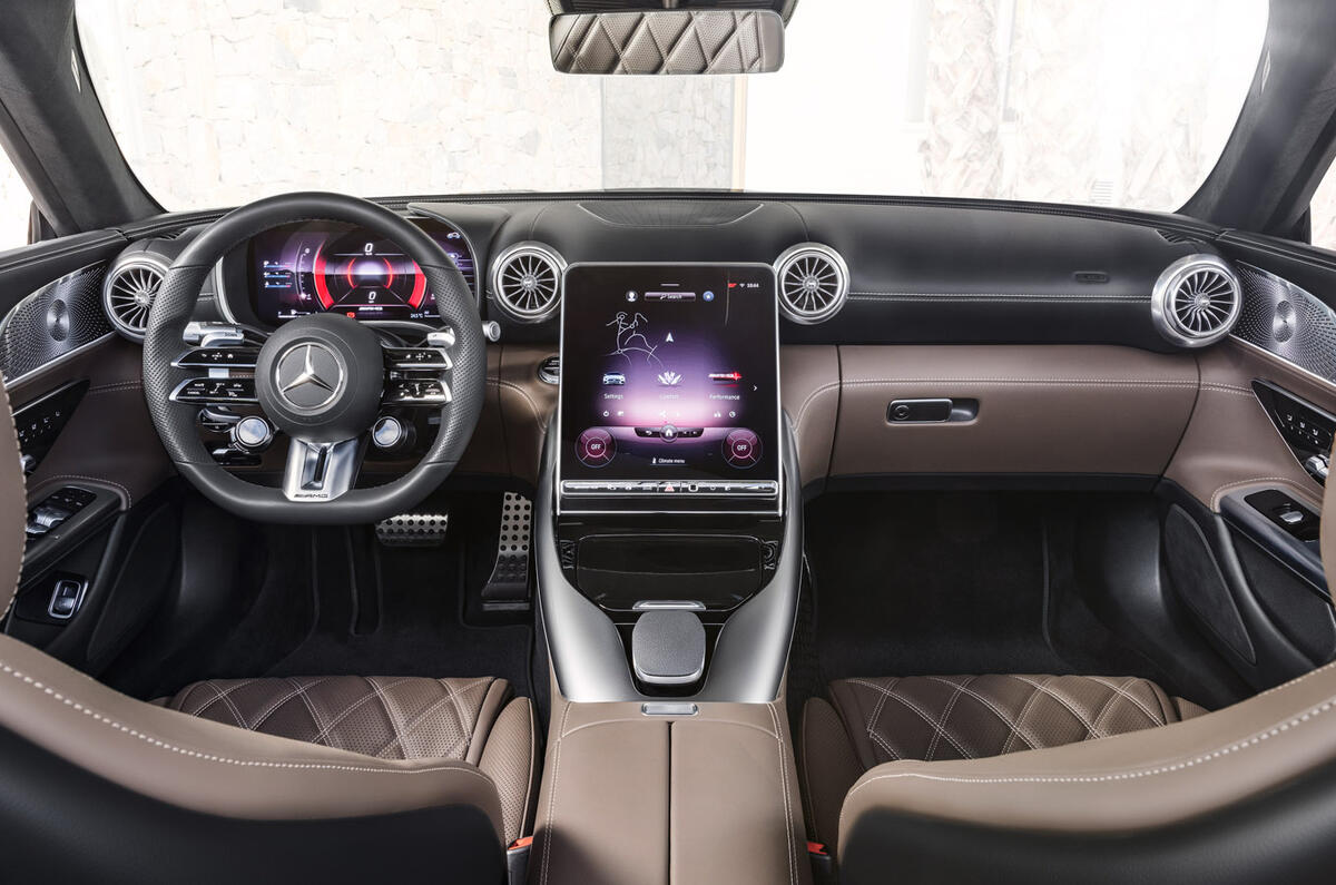 83 Mercedes SL 55 2021 official reveal images cabin