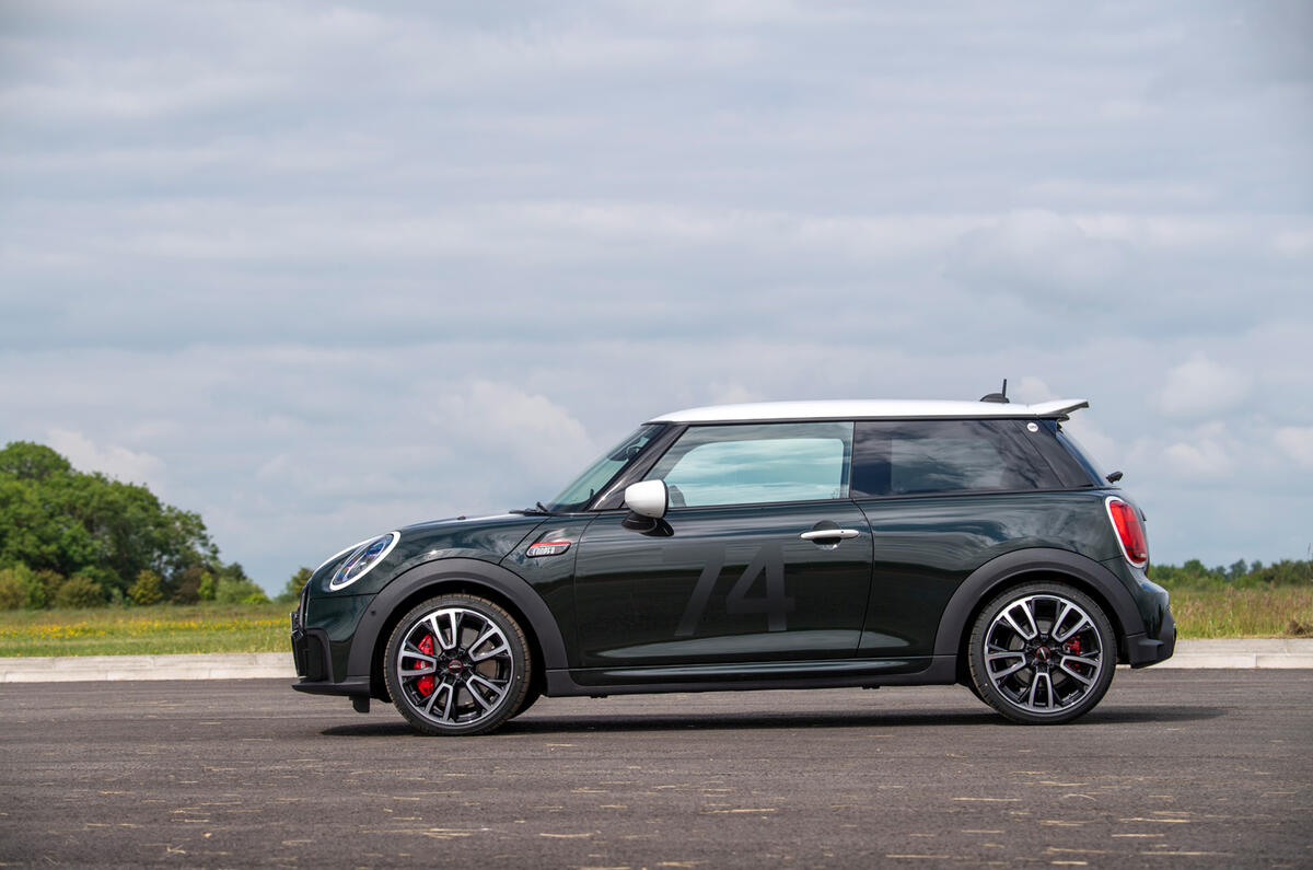 83 Mini JCW anniversary official images static side 83 Mini JCW anniversary official images static side