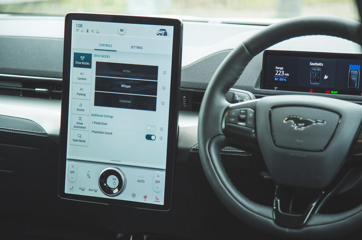 83 Mustang Mach e ID 4 Polestar 2 triple test 2021 Mustang infotainment 83 Mustang Mach e ID 4 Polestar 2 triple test 2021 Mustang infotainment