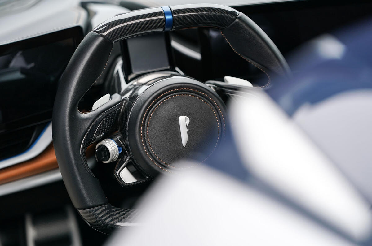 Pininfarina Battista customer preview event - steering wheel