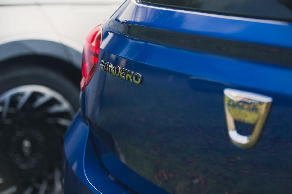 83 road testers christmas lunch 2021 dacia rear badge