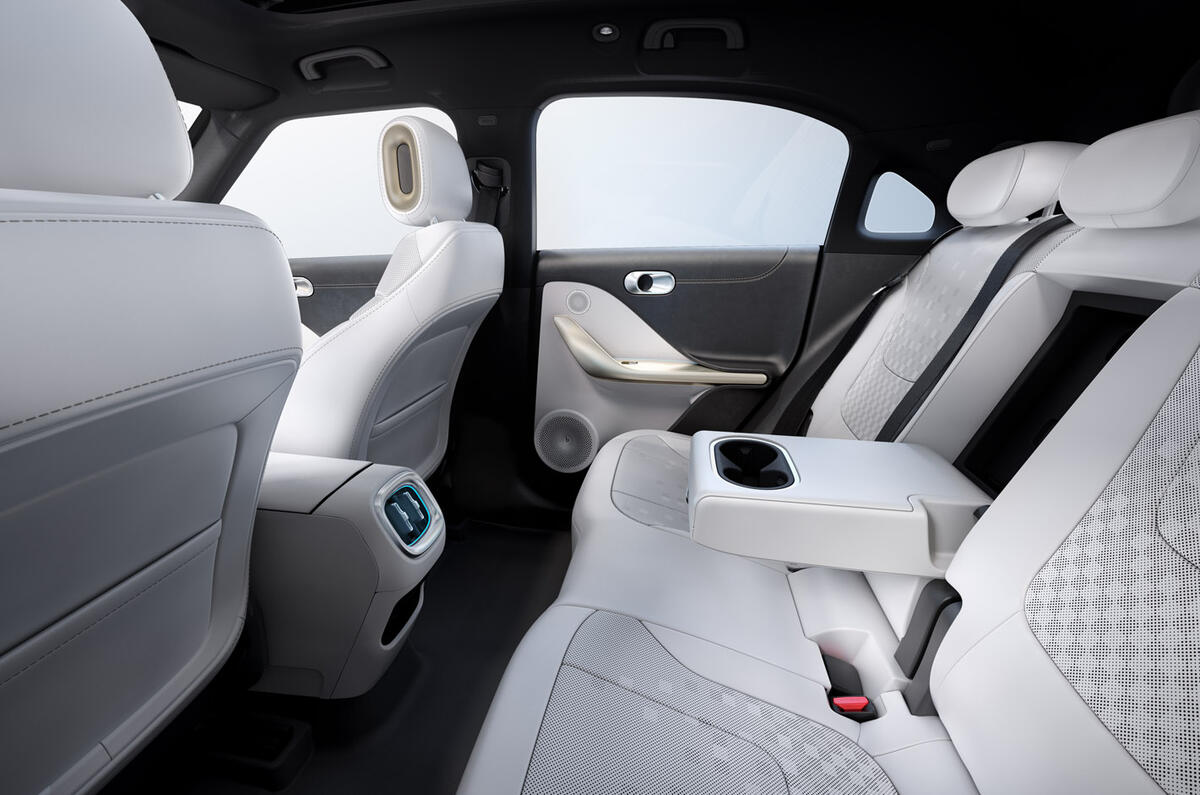 83 Smart #1 2022 official reveal studio static rear seats 83 Smart #1 2022 official reveal studio static rear seats