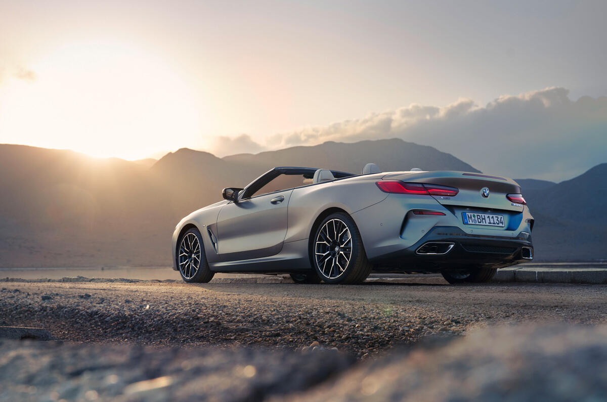 84 2022 BMW 8 Series refresh convertible static rear 84 2022 BMW 8 Series refresh convertible static rear