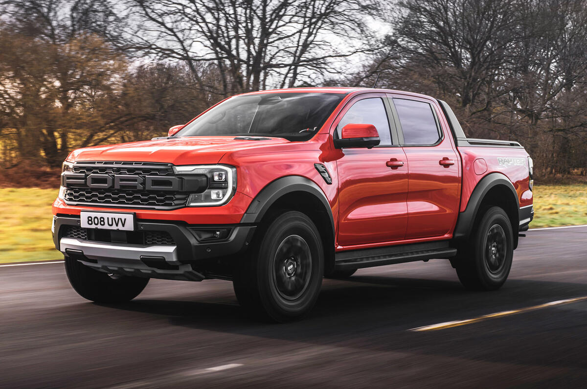 84 2022 Ford Ranger Raptor official reveal on road front 84 2022 Ford Ranger Raptor official reveal on road front