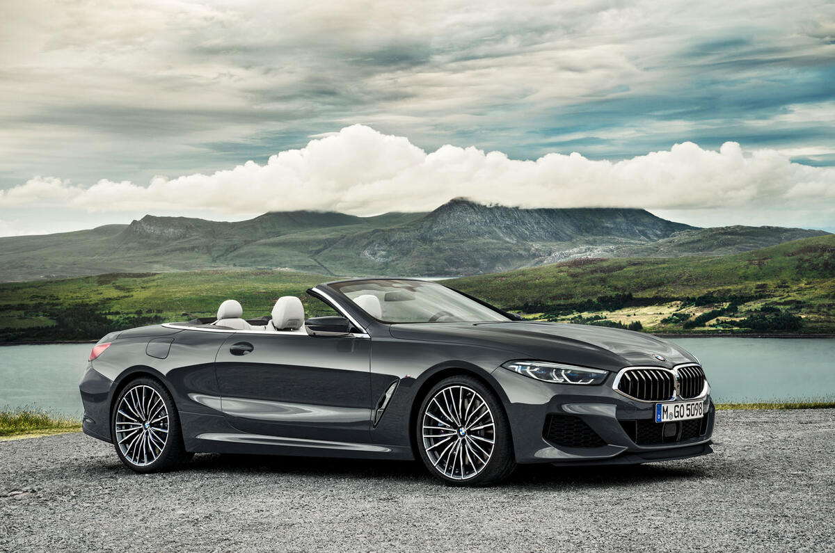 BMW 8 Series cabriolet 2018 official reveal - static roof down