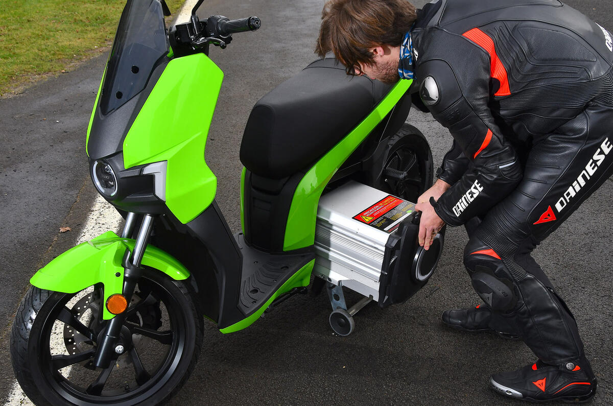 84 Brands Hatch EV records feature bike battery