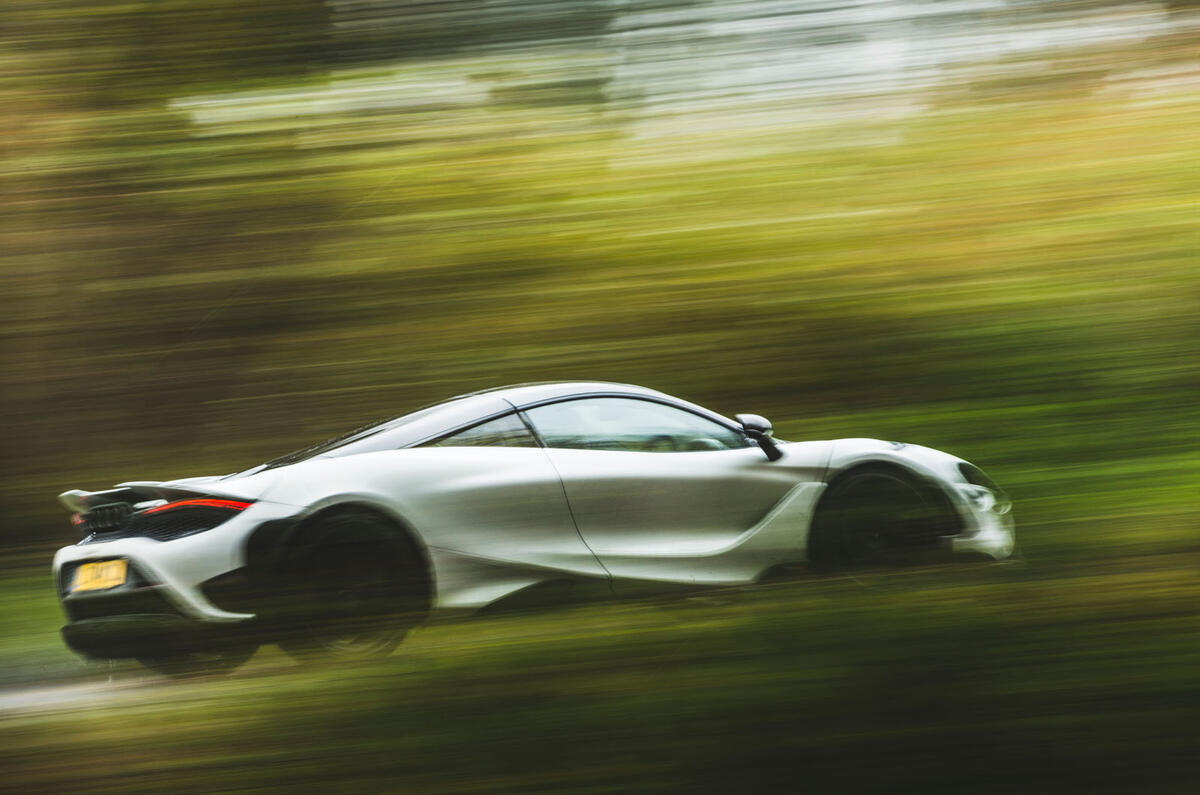 Britain's best drivers car 2020 final three - McLaren 765LT on the road side Britain's best drivers car 2020 final three - McLaren 765LT on the road side
