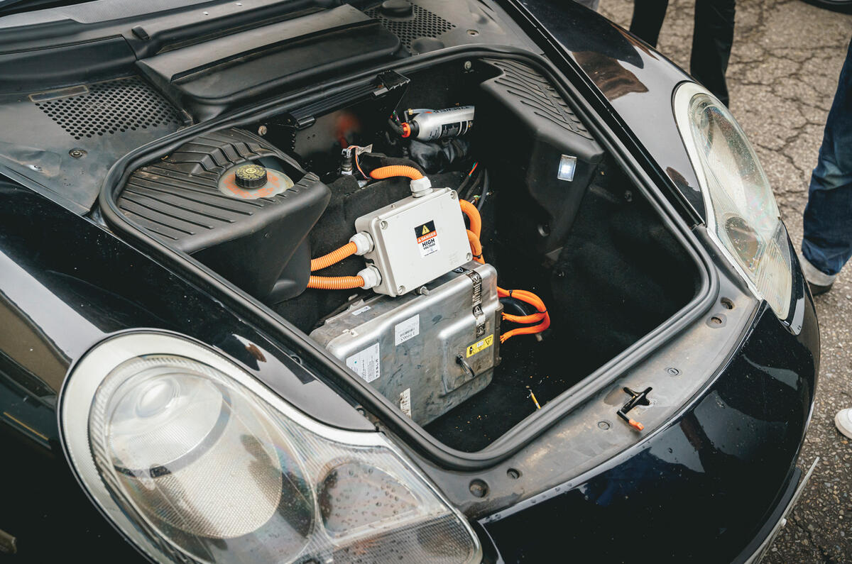 84 EV track day llandow 2021 feature conversion battery