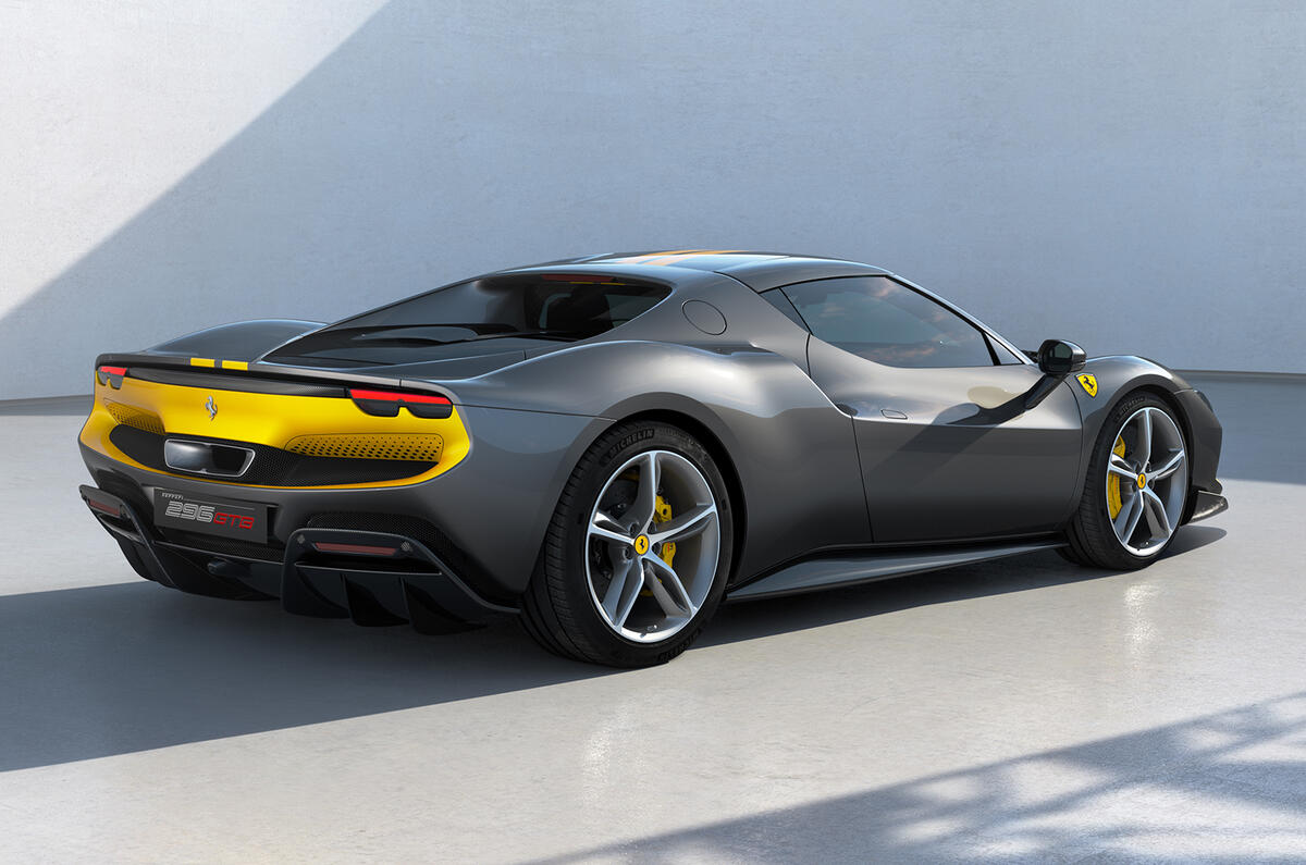 84 Ferrari 296 GTB 2021 Assetto Fiorano rear 84 Ferrari 296 GTB 2021 Assetto Fiorano rear