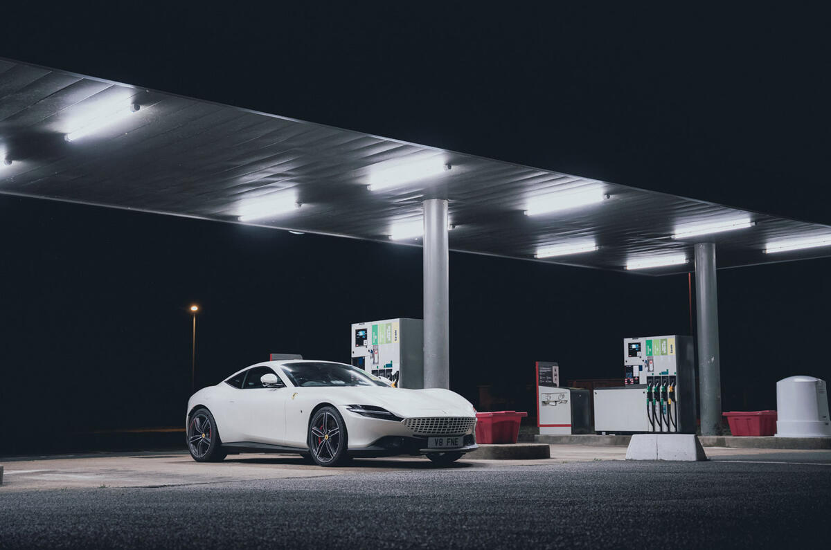 84 ferrari roma front quarter petrol station 84 ferrari roma front quarter petrol station