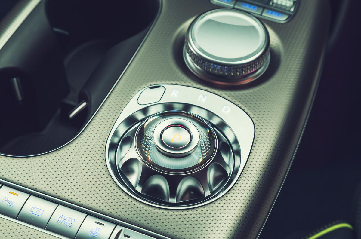 84 Genesis GV60 Autocar studio static gear selector