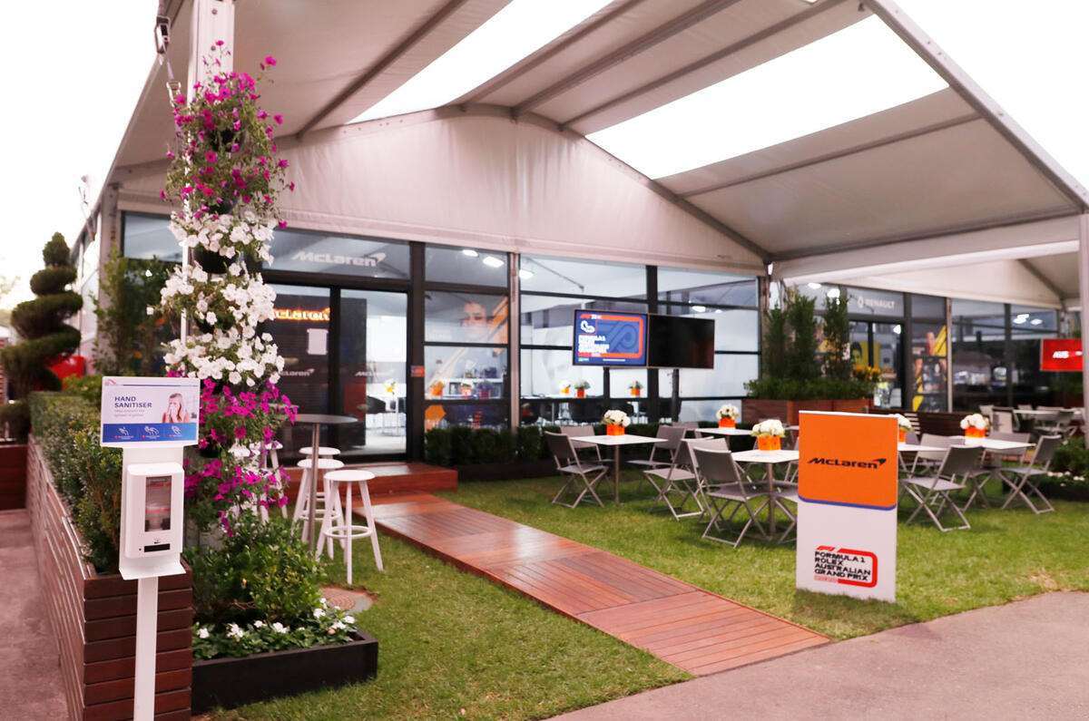 Holding a Grand Prix during a pandemic - McLaren pop-up Holding a Grand Prix during a pandemic - McLaren pop-up