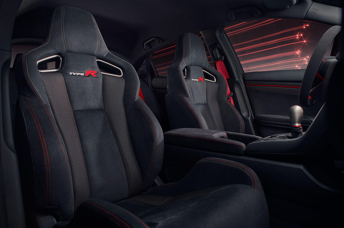 Honda Civic Type R sport line 2020 official press photos - seats Honda Civic Type R sport line 2020 official press photos - seats
