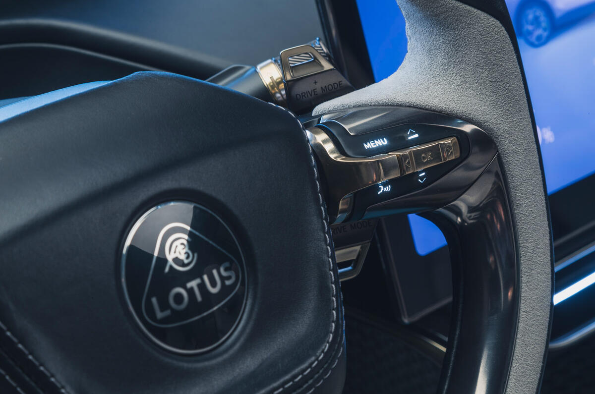 84 Lotus Eletre 2022 official reveal Autocar steering wheel 84 Lotus Eletre 2022 official reveal Autocar steering wheel