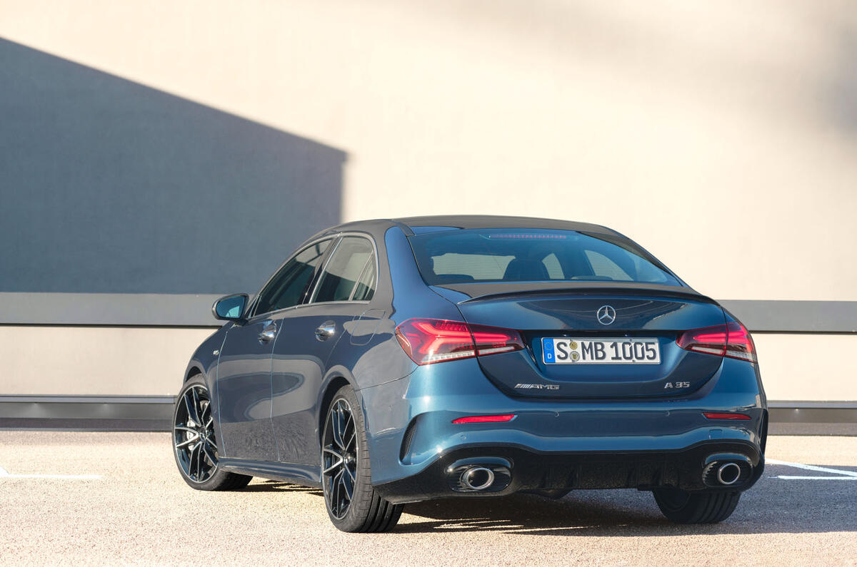 Mercedes-AMG A35 Saloon 2019 official reveal - static rear