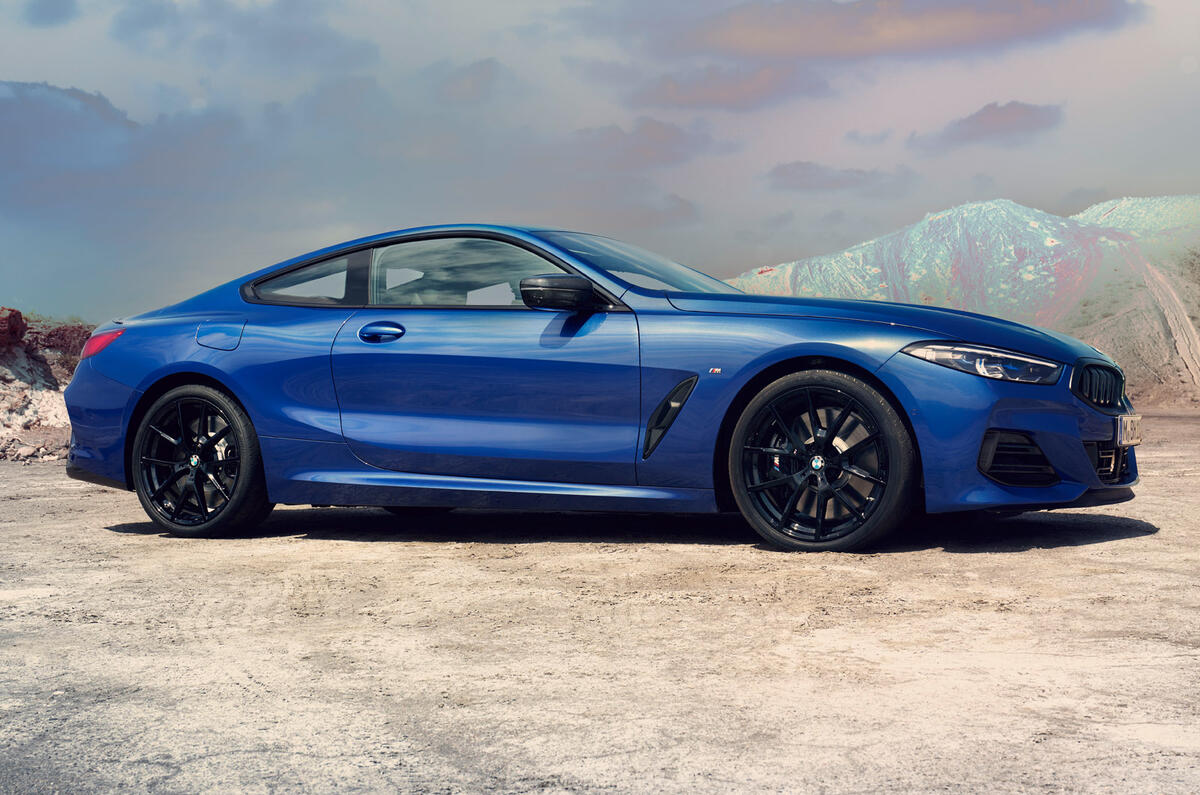 85 2022 BMW 8 Series refresh coupe static side 85 2022 BMW 8 Series refresh coupe static side