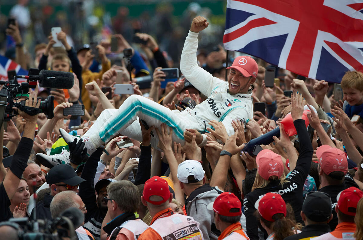 70 years of Formula One - Hamilton winning