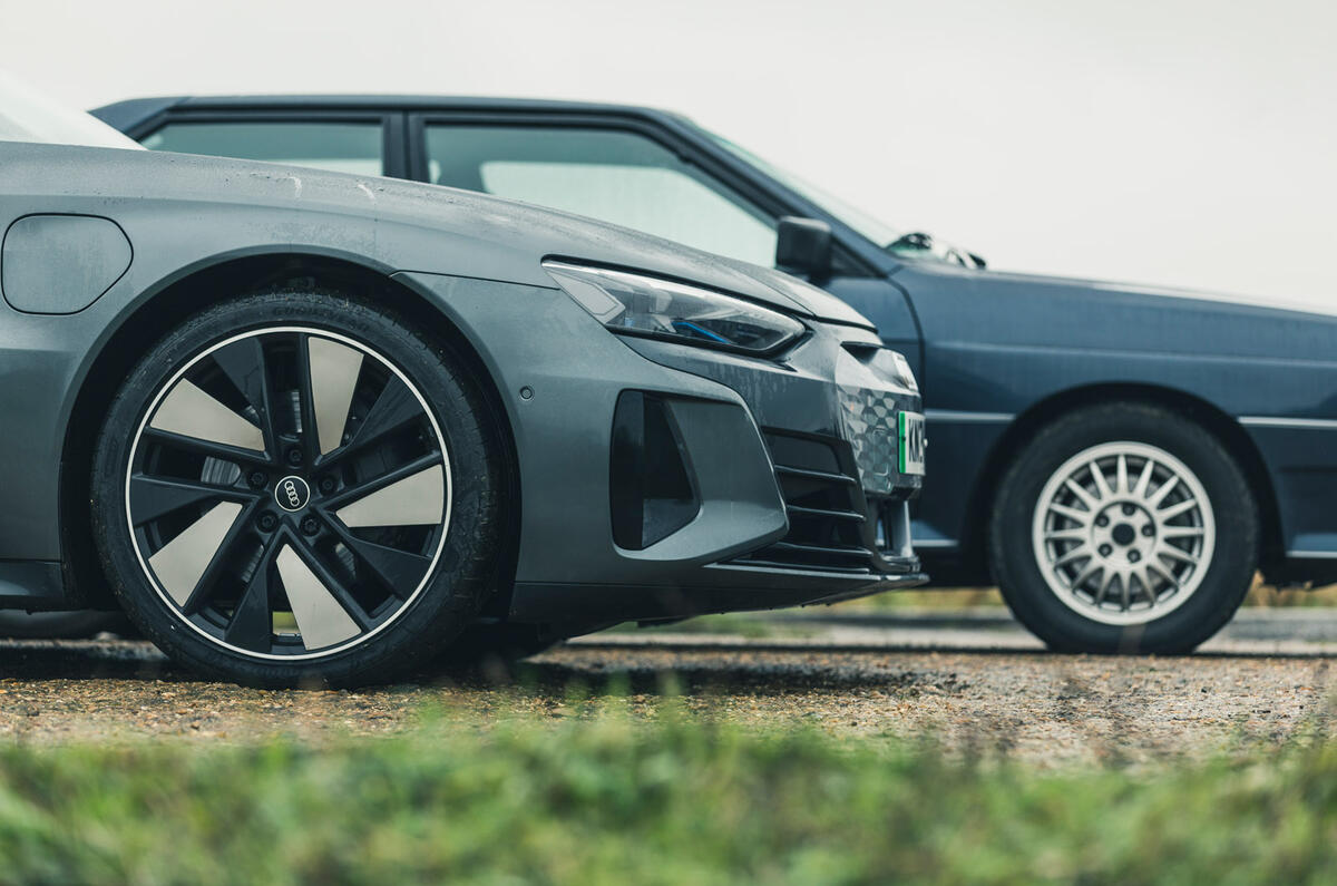 85 Audi quattro meets e tron gt alloy wheels 85 Audi quattro meets e tron gt alloy wheels