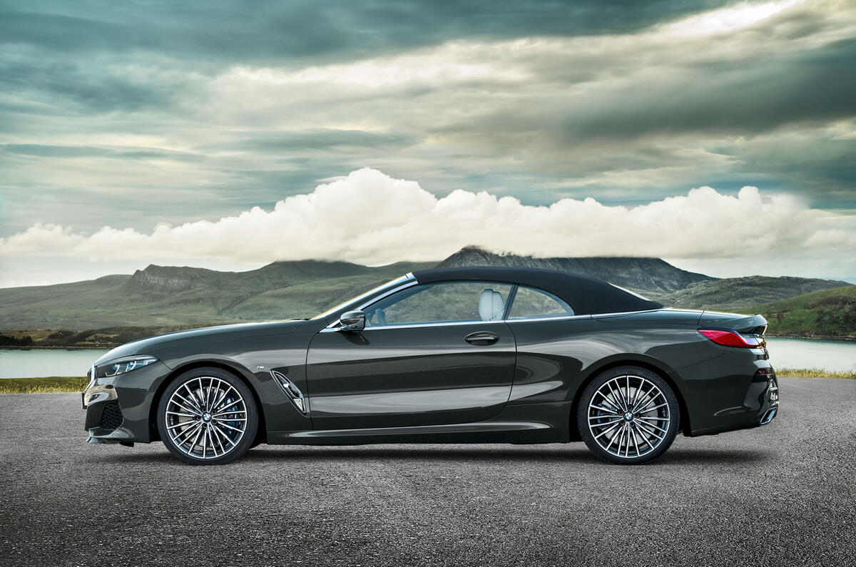 BMW 8 Series cabriolet 2018 official reveal - static roof up