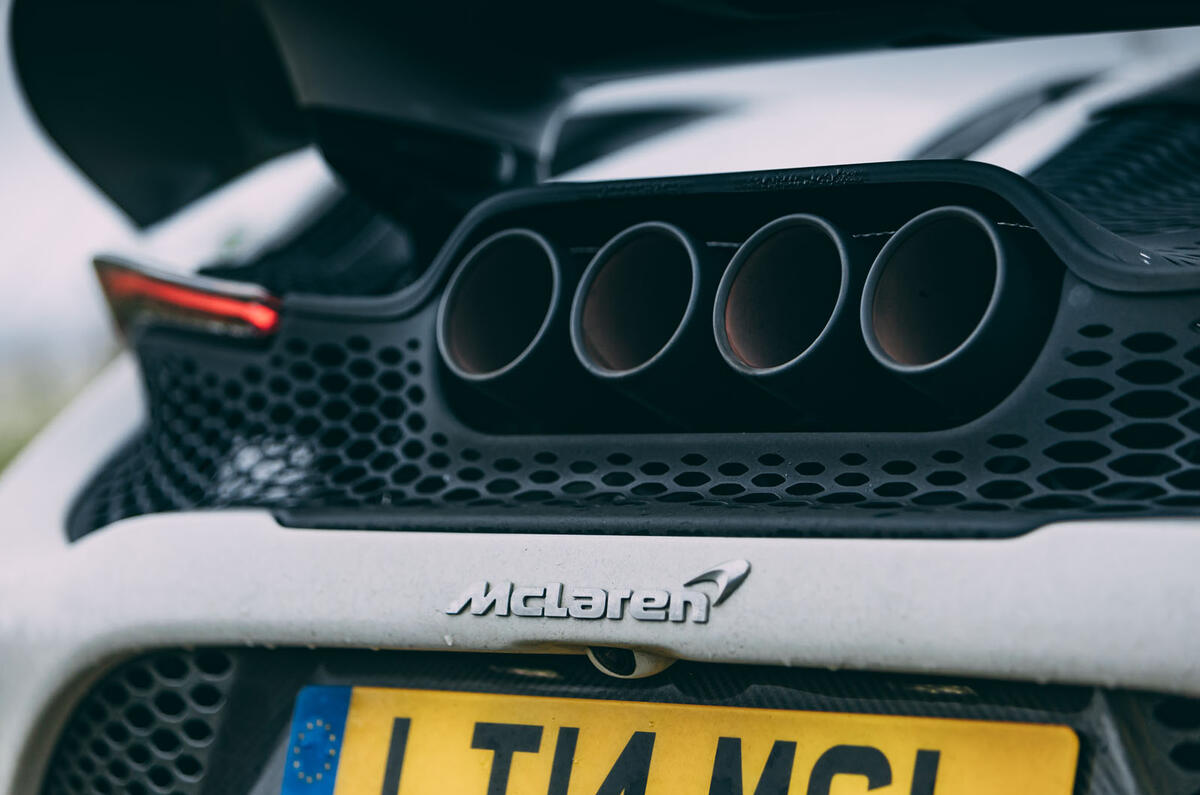 Britain's best drivers car 2020 final three - McLaren 765LT exhaust Britain's best drivers car 2020 final three - McLaren 765LT exhaust