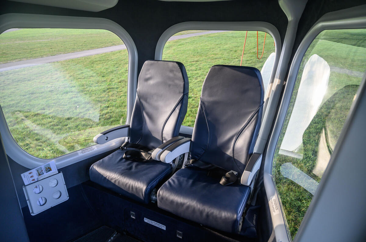 Autocar Christmas Road Test 2020: the Goodyear Blimp - rear seats Autocar Christmas Road Test 2020: the Goodyear Blimp - rear seats