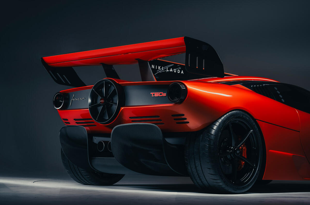 85 Gordon Murray T50s Niki Lauda official reveal rear end 85 Gordon Murray T50s Niki Lauda official reveal rear end