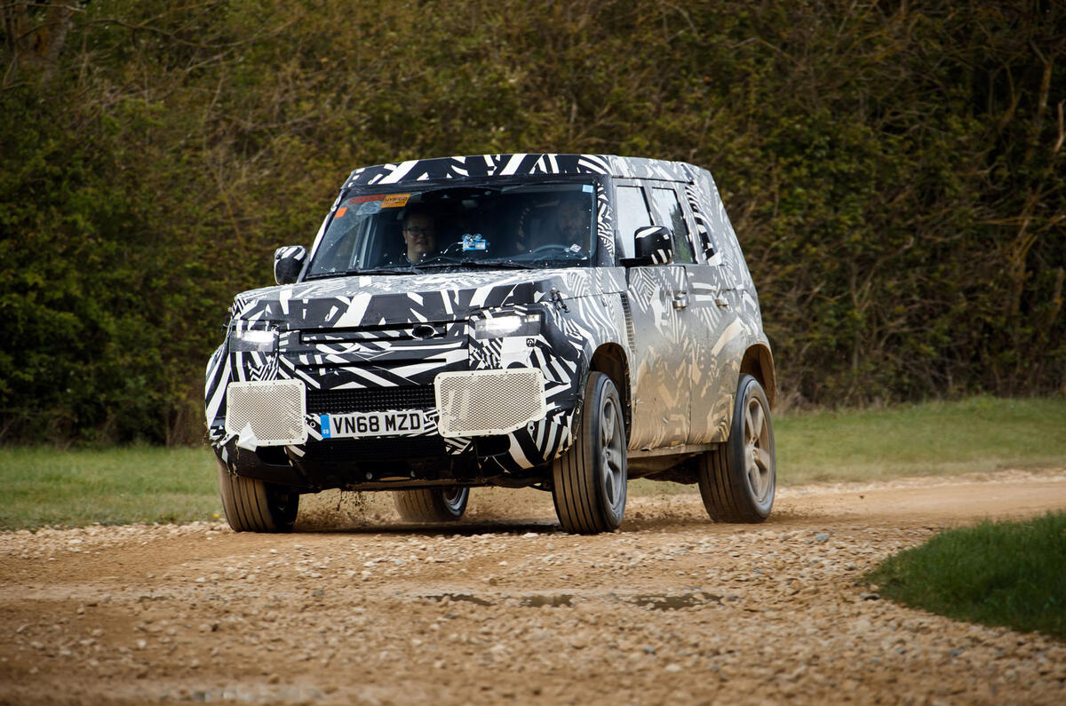 2020 Land Rover Defender prototype ride - cornering