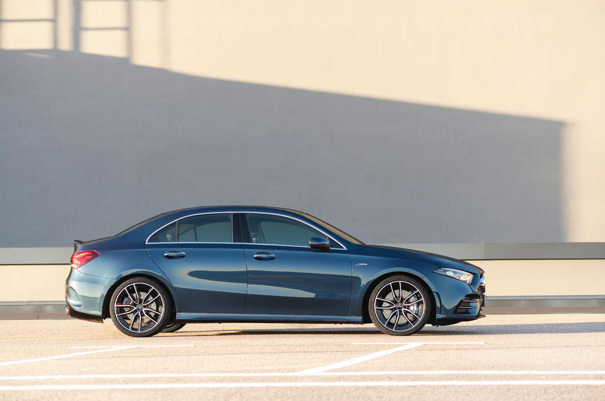 Mercedes-AMG A35 Saloon 2019 official reveal - static side