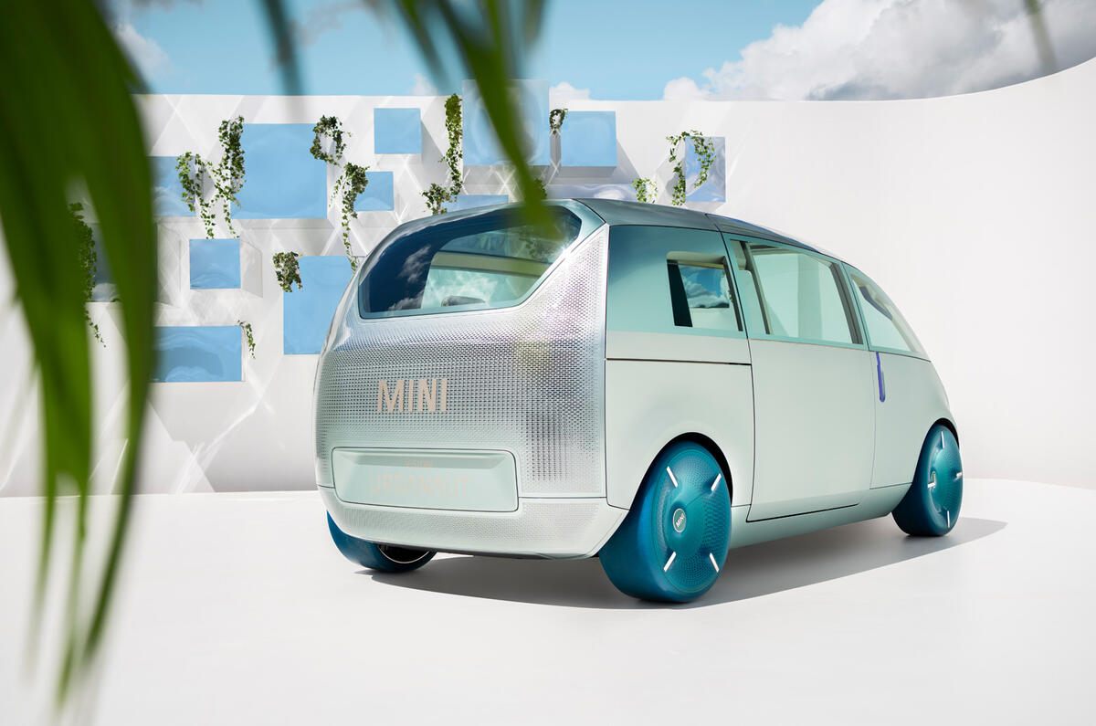 85 Mini Urbanaut 2021 concept studio rear 85 Mini Urbanaut 2021 concept studio rear