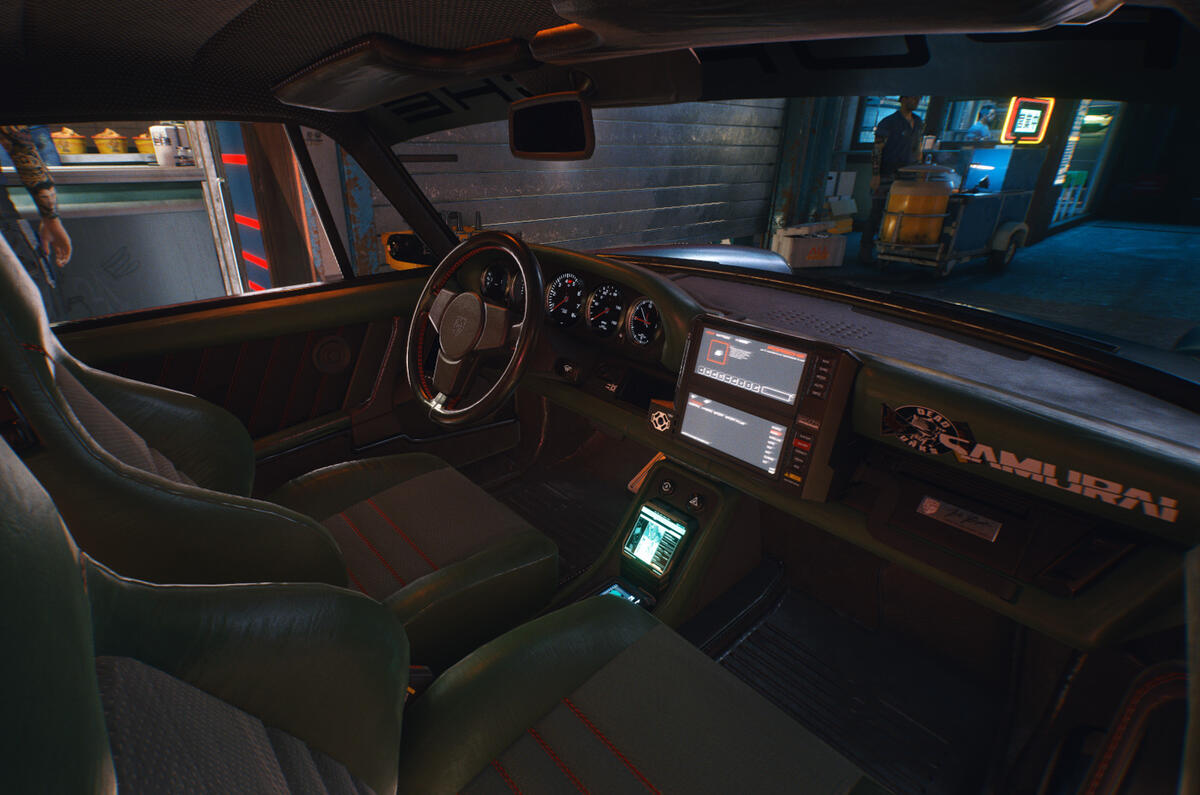 Porsche 911 Cyberpunk 2077 tie-in - centre console Porsche 911 Cyberpunk 2077 tie-in - centre console