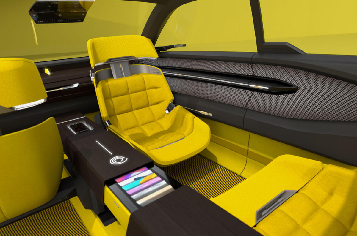 Renault Morphoz concept official studio images - rear seats Renault Morphoz concept official studio images - rear seats