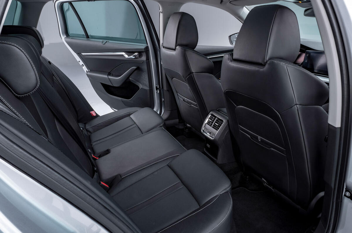 2020 Skoda Octavia official studio - rear seats