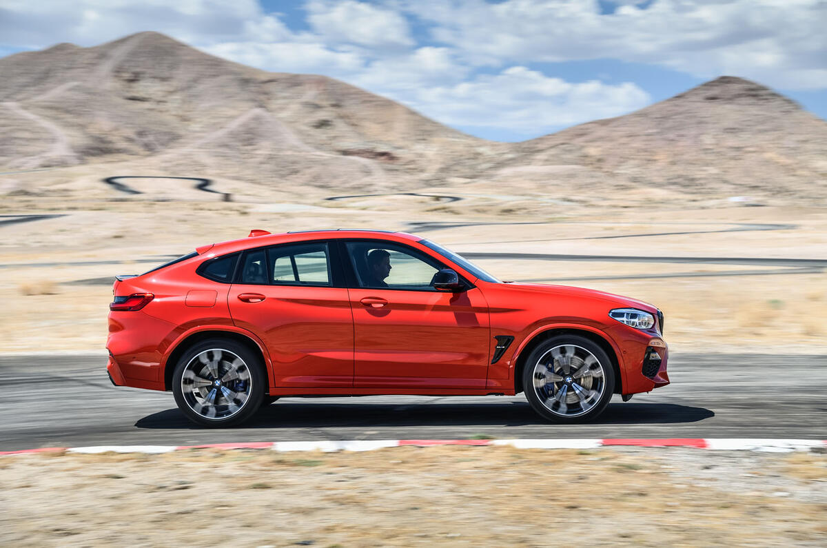 BMW X3M official press - on the road side