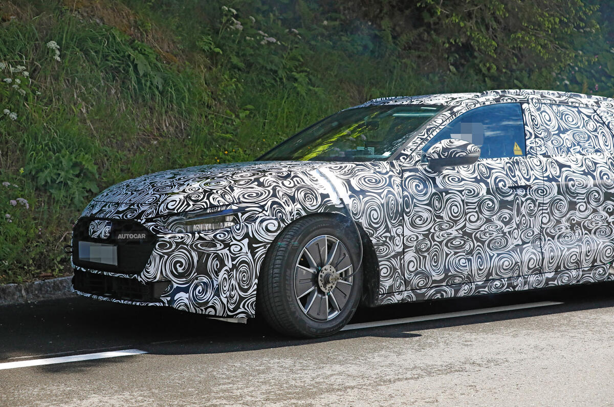 85 disguised Audi S4 front bonnet shot