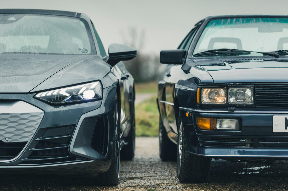 86 Audi quattro meets e tron gt headlights 86 Audi quattro meets e tron gt headlights