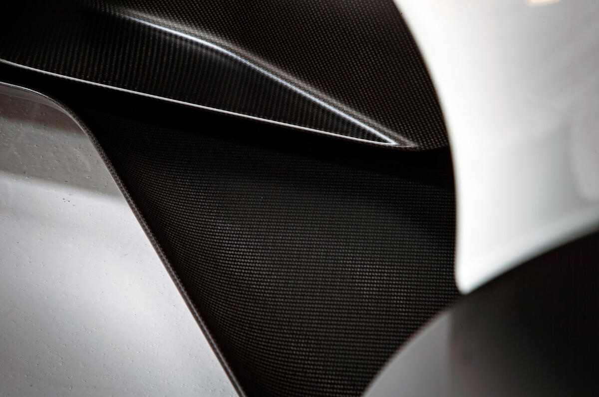 BAC Mono R carbonfibre feature - close-up