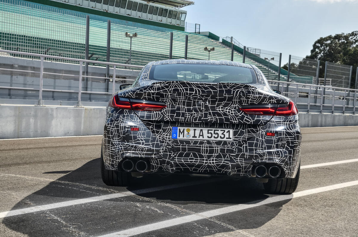 2019 BMW M8 prototype ride - static rear