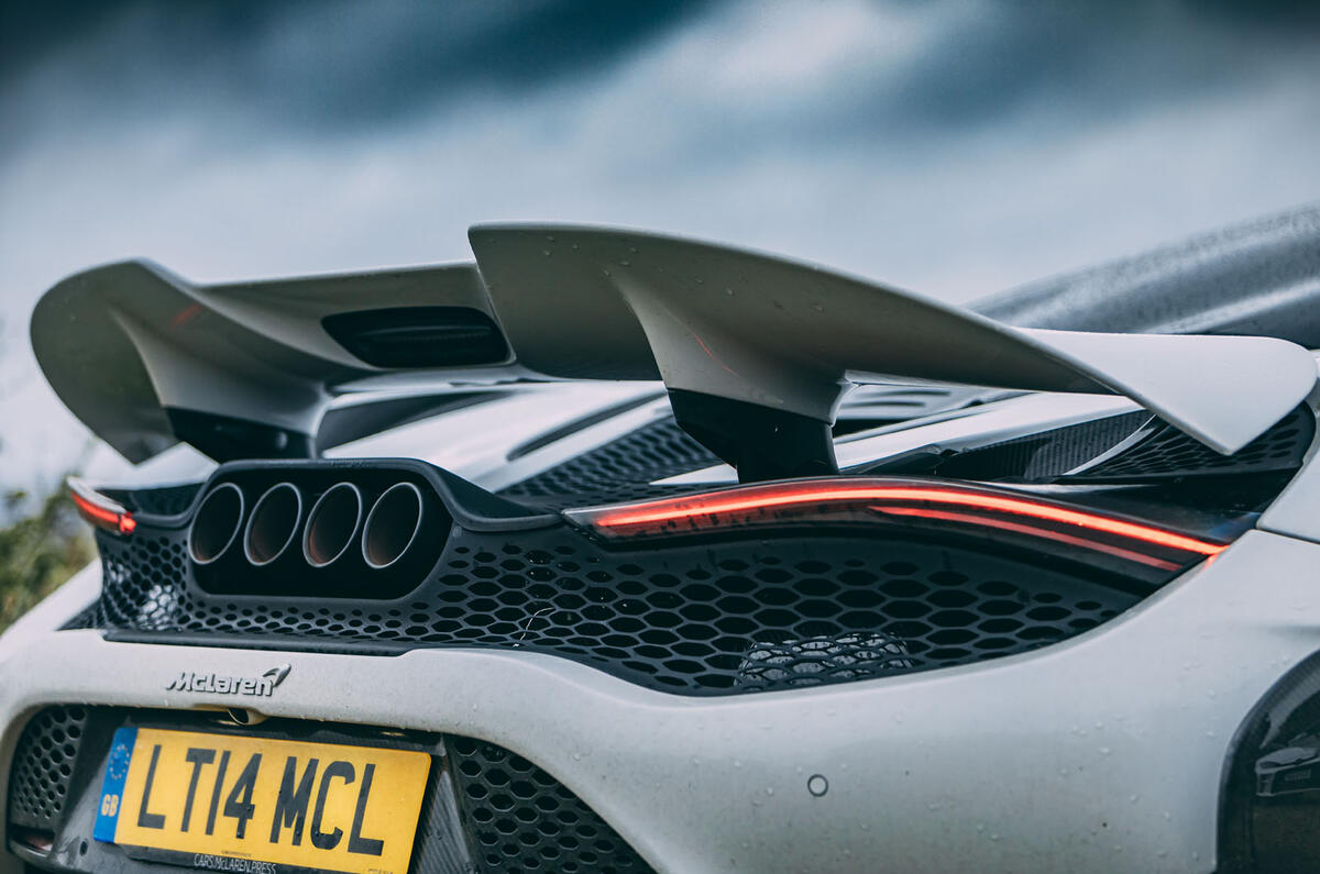 Britain's best drivers car 2020 final three - McLaren 765LT rear lights Britain's best drivers car 2020 final three - McLaren 765LT rear lights